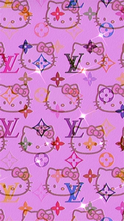 hello kitty louis vuitton wallpaper|hello kitty lv pattern wallpaper.